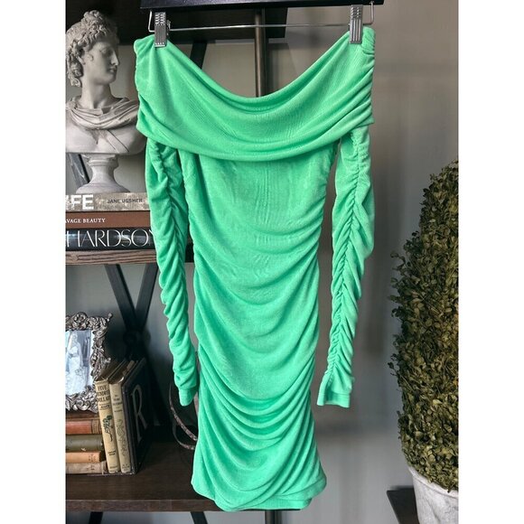 SER.O.YA Windsor Dress Pistachio Womens Size Medium - Picture 8 of 9